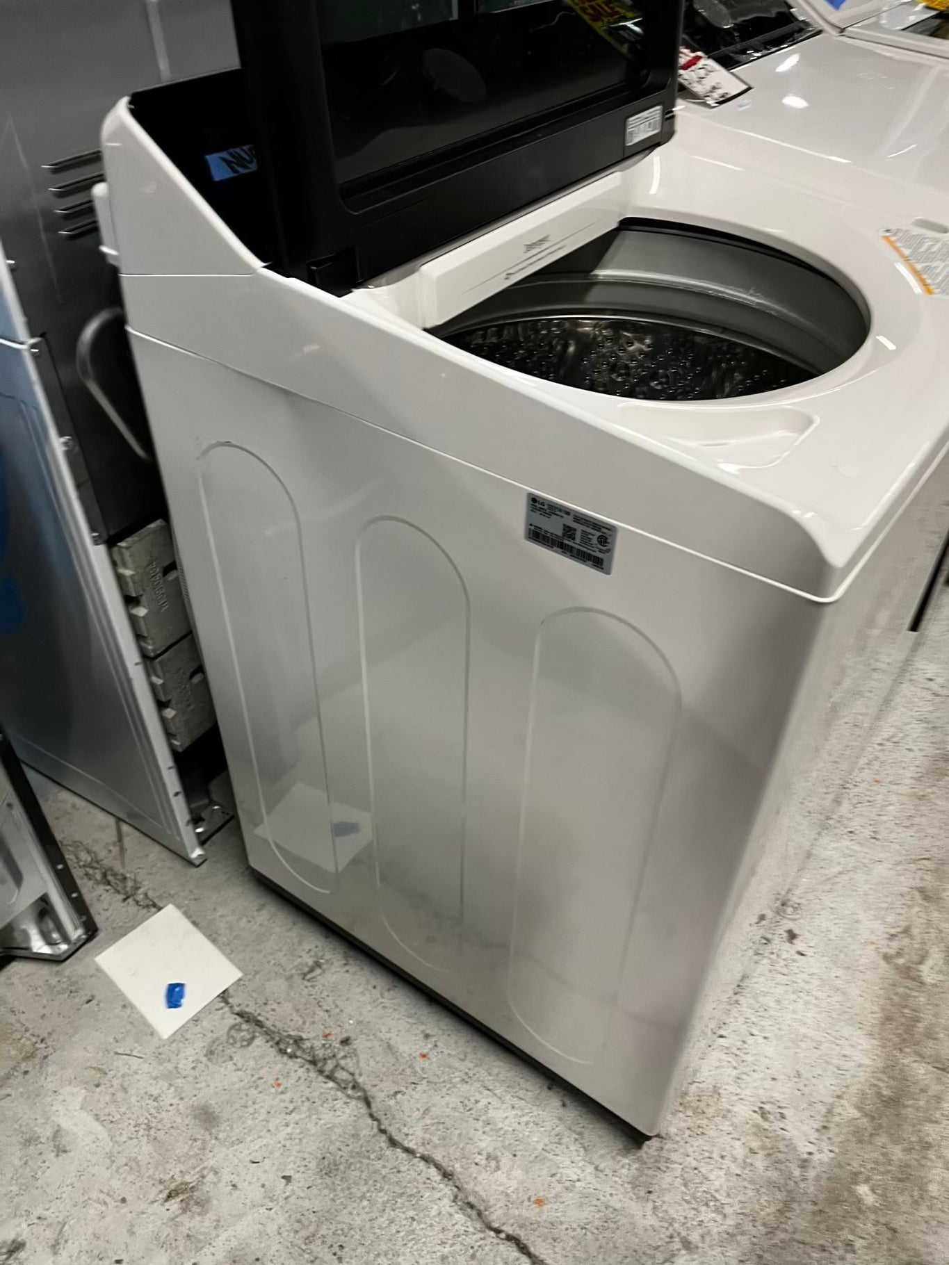 ~ Open Box 📦 - scratch & dent 5.5 cu. ft. Mega Capacity Smart Top Load Washer with Impeller, EasyUnload™ & AI Sensing & 7.3 cu. ft. Ultra Large Capacity Rear Control Electric Dryer with LG EasyLoad™ Door - stock number #WD8853NB