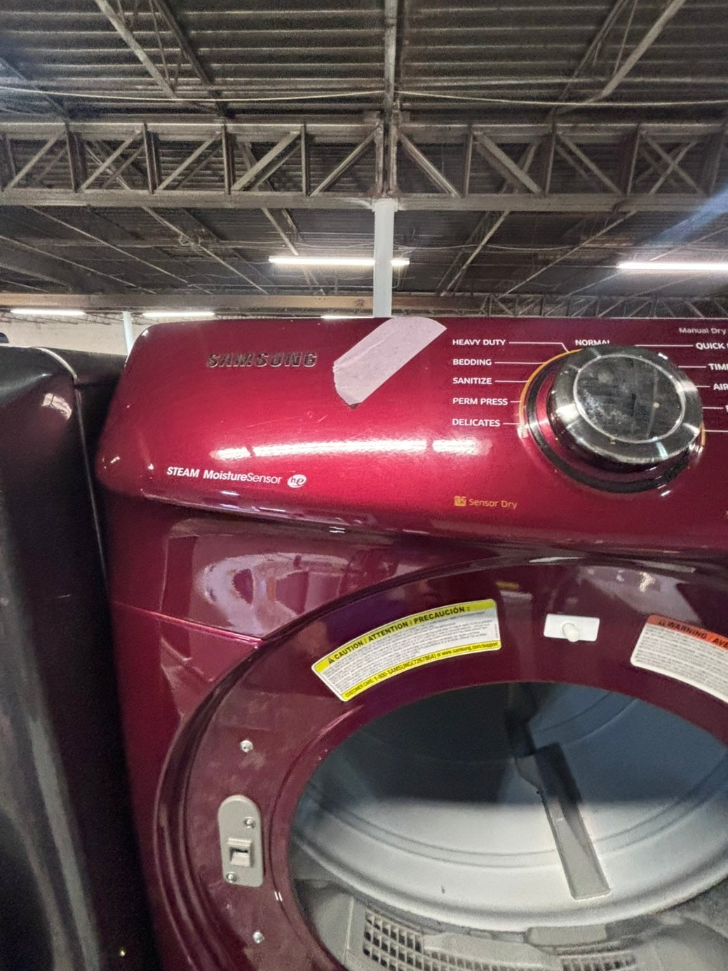 >*July 4th sale🇺🇸Samsung steam ENERGY STAR washer 4.5 cu ft & dryer 7.5 cu ft set electric steam 220v front load stackable or side by side - sensor dry ,burgundy color #BGC4Q1SET