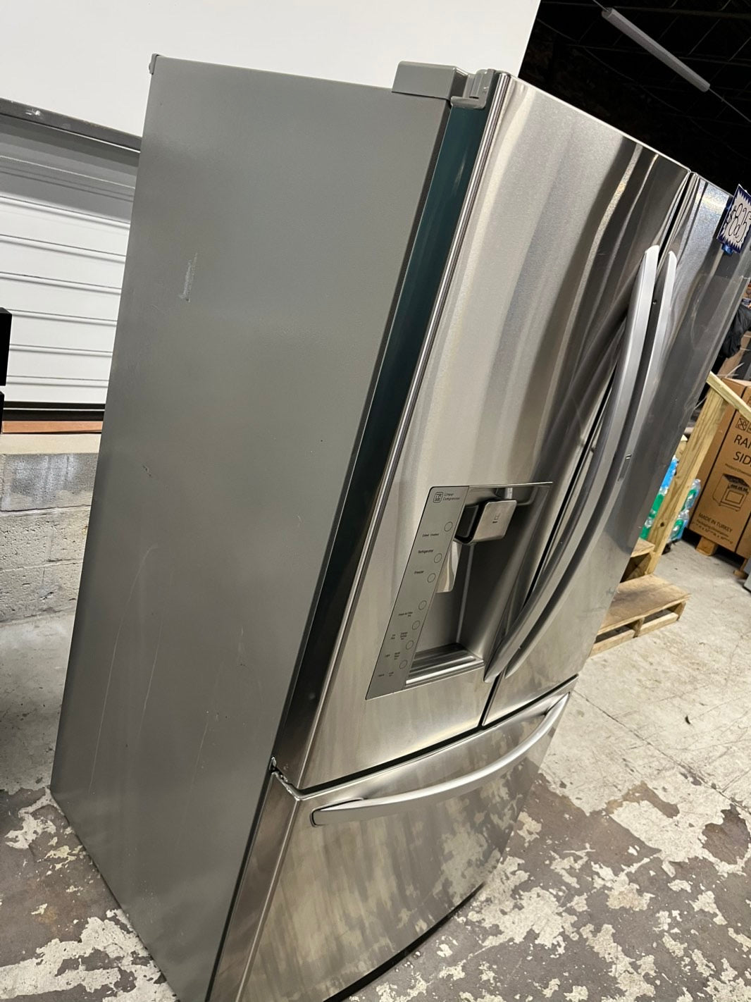 Used Refurbished LG in Door french door showcase refrigerator stainless steel w/ice & water dispenser 36" #RFLG45B