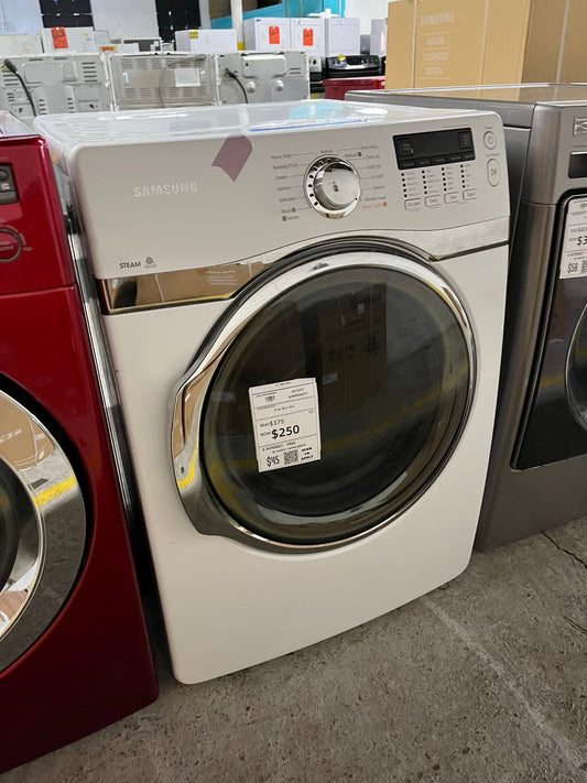 Samsung front load stackable electric 220v dryer in white  27" #ED419PB
