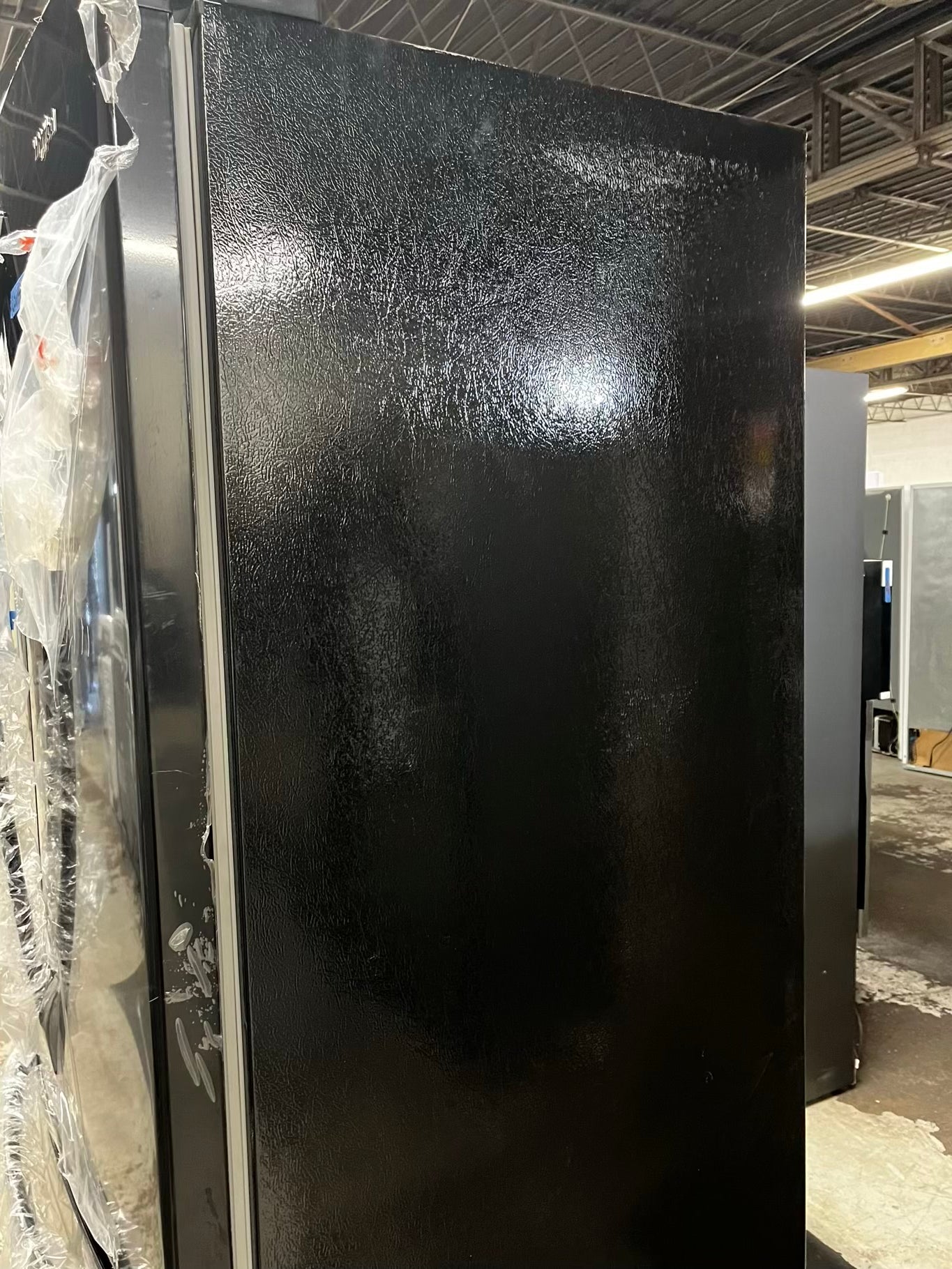 ~ ⚡️ Black Friday 🎉 Open Box 📦 scratch & Dent 36 in. 20 cu. ft. Counter Depth French Door Bottom Mount Refrigerator in Black with Elevated Deli Drawer Stock number #RF10934AB