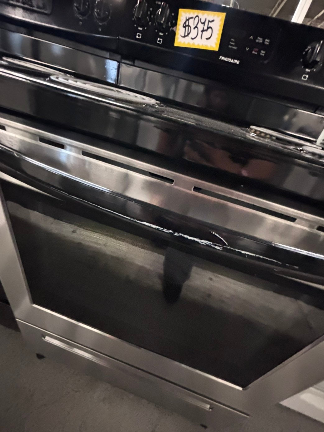 }kenmore  stainless steel & black electric coil top range coil 220v bake /Broil 4 burner used-Refurbished  great condition 30" #FH221Z1B
