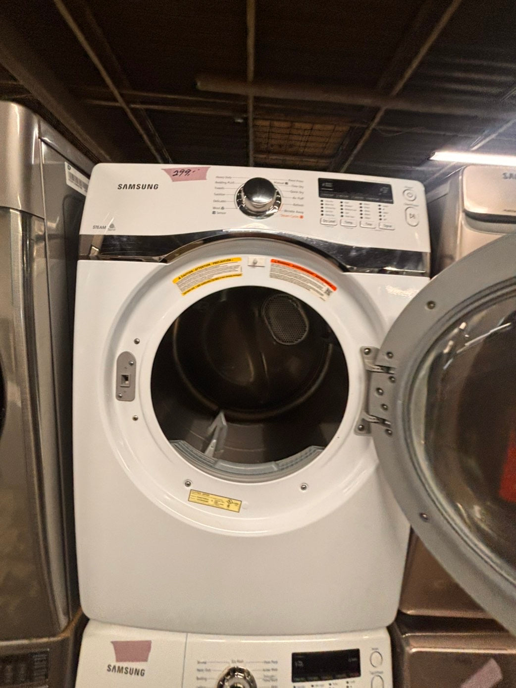 SALE🔥SAMSUNG front load washer large capacity & dryer set electric 220v front load stackable or side by side - in white #WS3RTSET