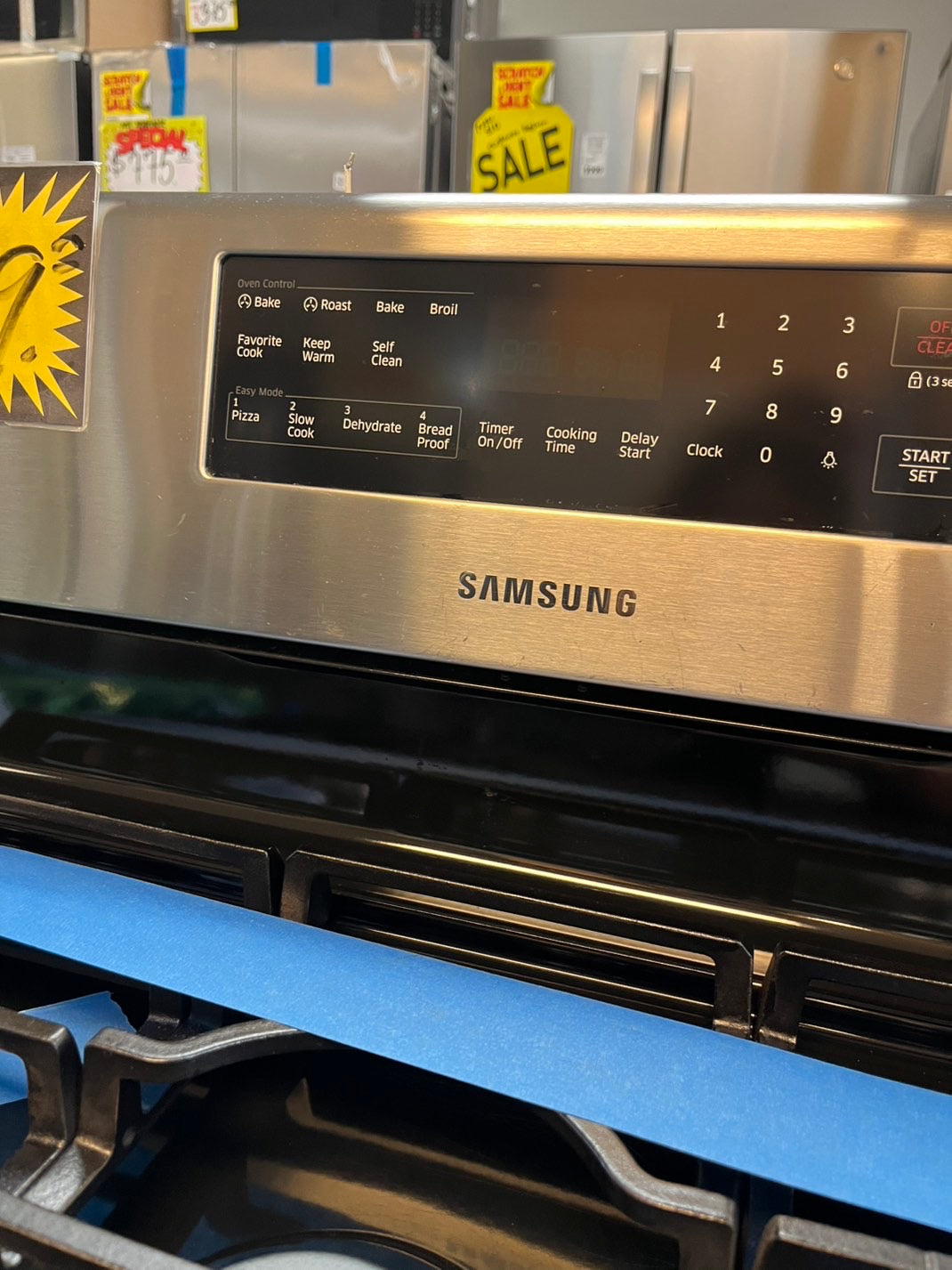 Samsung GAS range stainless steel 5 burner convection bake roast broil  Easy Mode Self clean Refurbished 30" #GPG34L