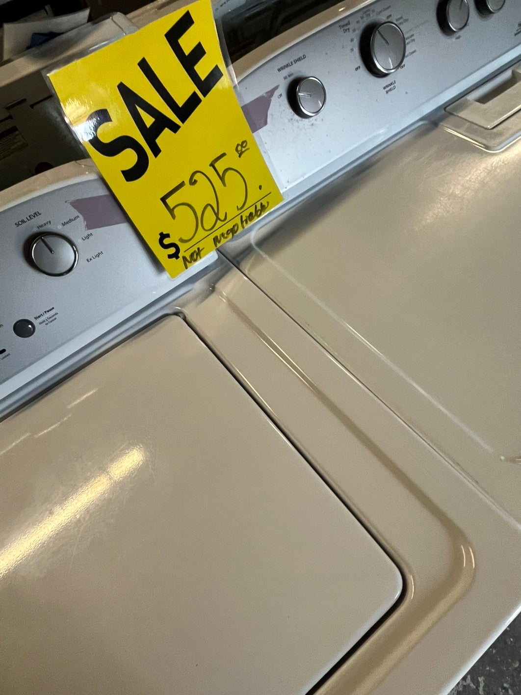 🎉 =Whirlpool dryer side by side electric 220v large capacity & top load washing machine with removable agitator used-Refurbished #WDWH23B