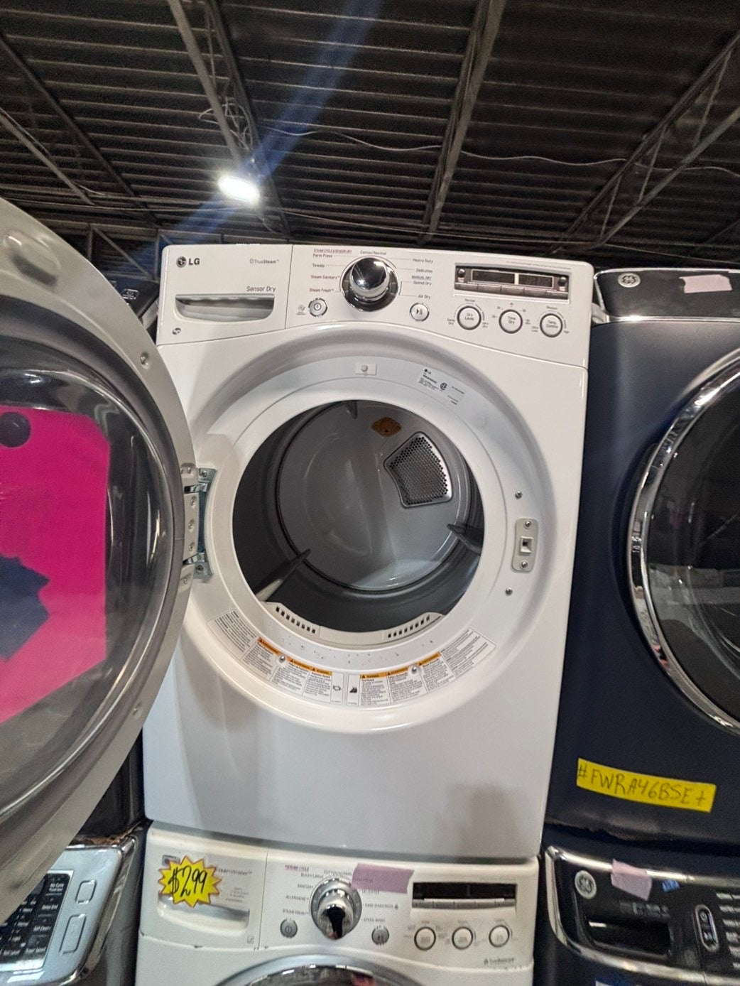 >* July 4th special 🇺🇸LG washer & dryer set electric 220v front load stackable or side by side - sensor dry in white  #WEDL99SET