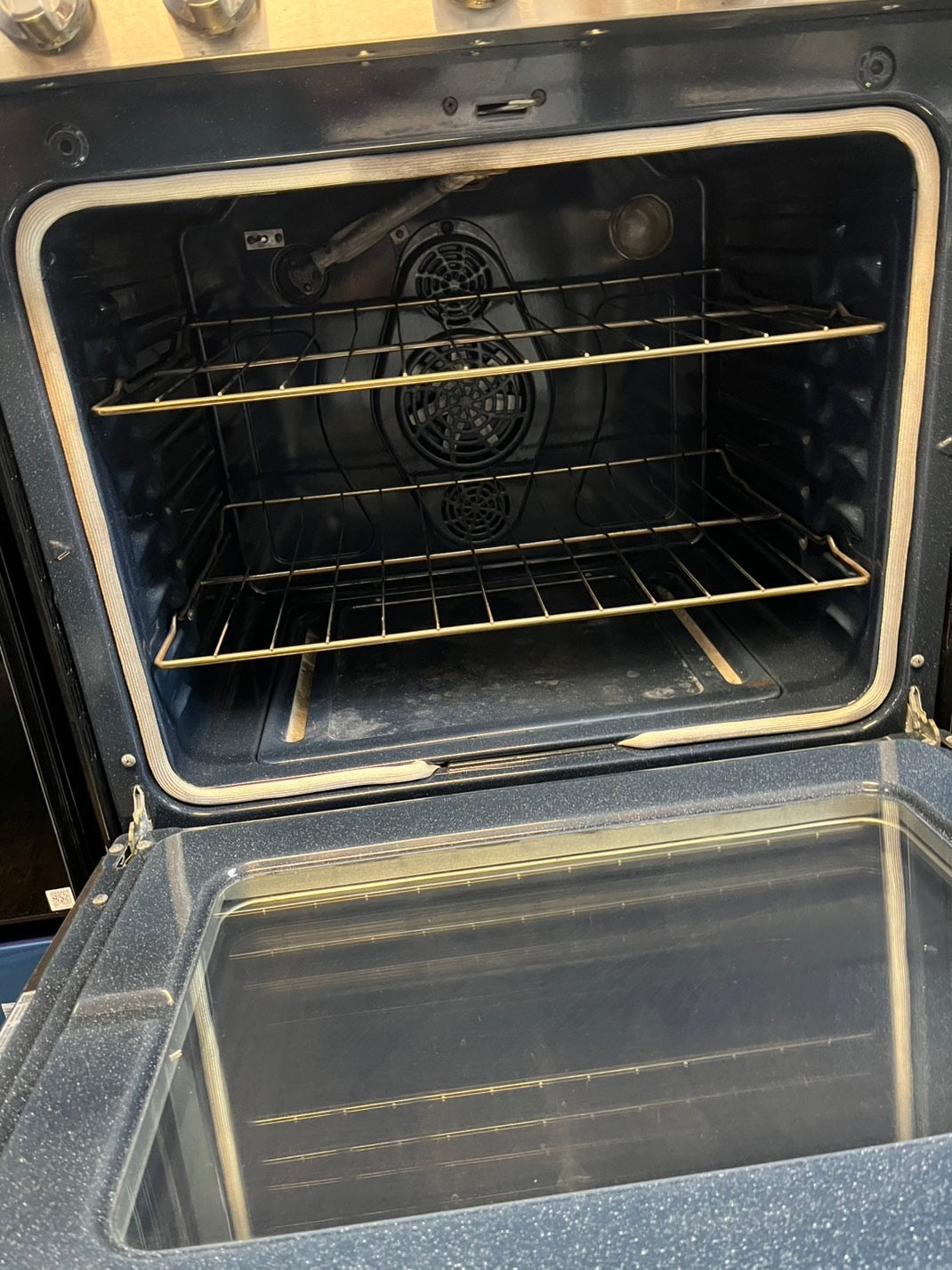 Samsung GAS range stainless steel 5 burner convection bake roast broil  Easy Mode Self clean Refurbished 30" #GPG34L