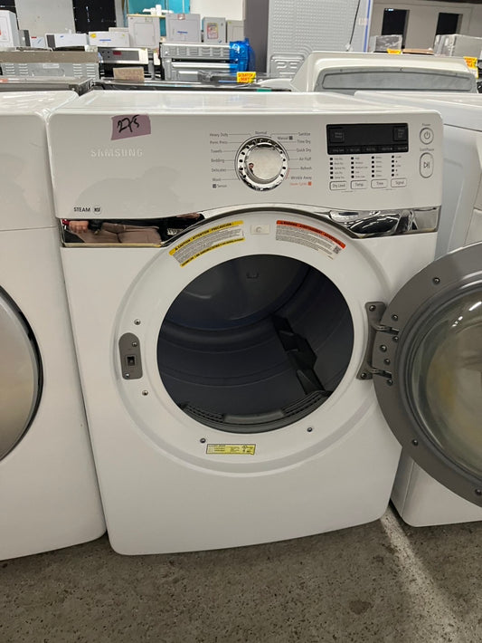 - 🔥Black Friday  sale‼️Samsung steam electric 220v dryer front load stainless steel drum 7.5cu.ft. large capacity  27"  white #EDM22CL