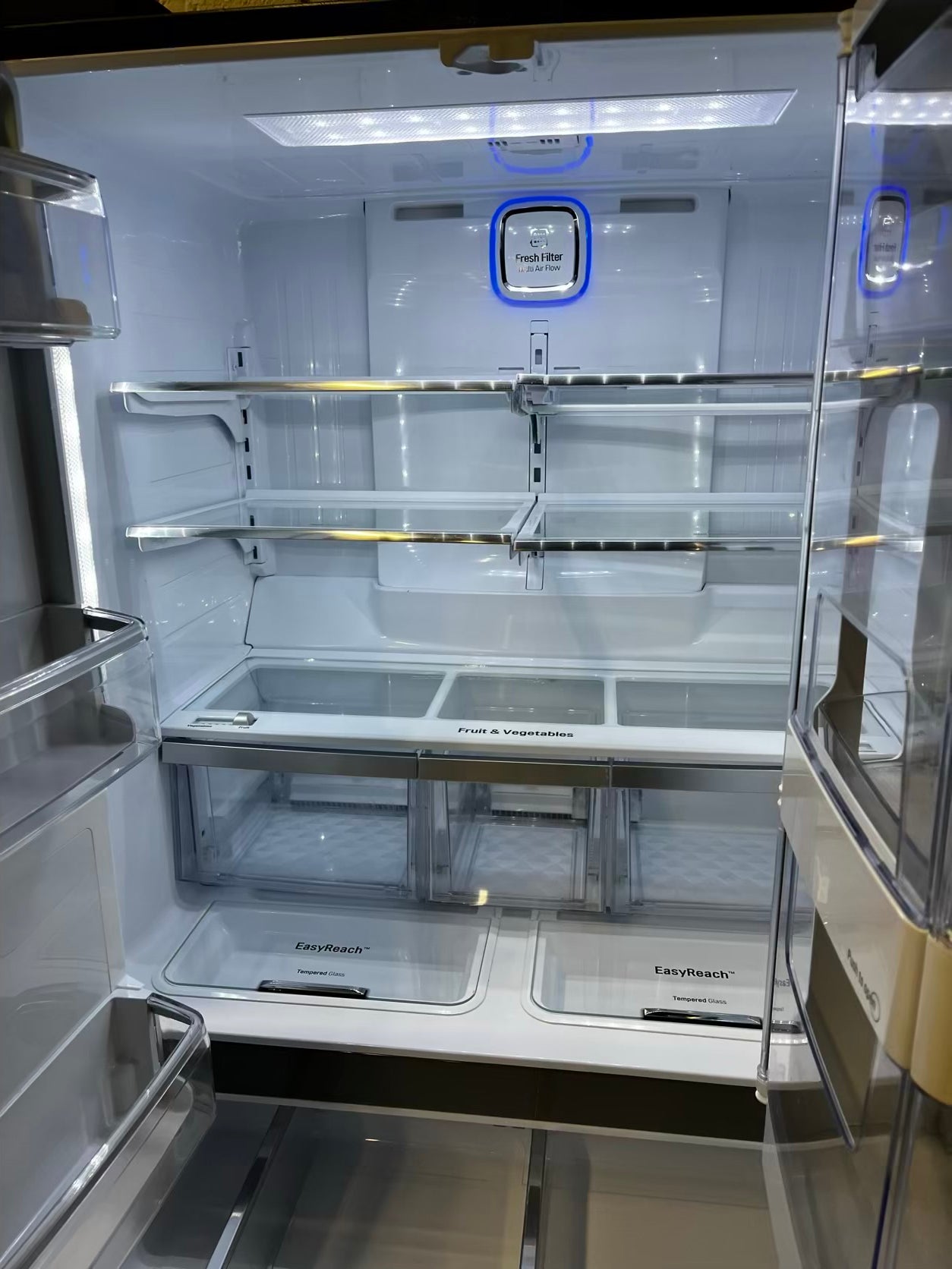 LG Four door Refrigerator stainless steel Showcase w/ ice water dispenser 36" counter-depth  #RF37479B