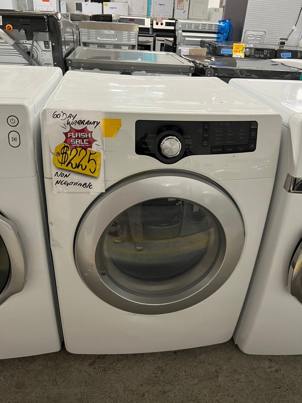 🔥Black Friday  sale‼️Samsung Sensor dry electric 220v dryer front load stainless steel drum 7.5cu.ft. large capacity  27"  white #EDSM1B
