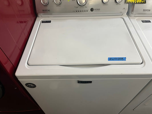 - Maytag Top load washing machine side x side large stainless steel drum w/agitator & electric dryer 220v set 29" Refurbished #W001KB