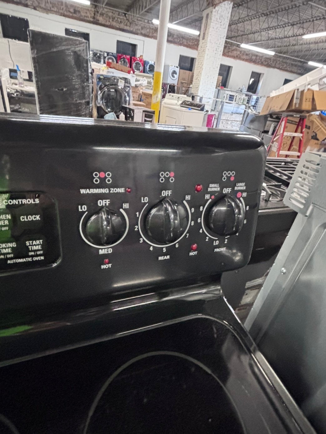 >*special🔥GE electric 220v glass top range 5 burner  bake Broil roast self clean 30" Refurbished #EQQ5S3B