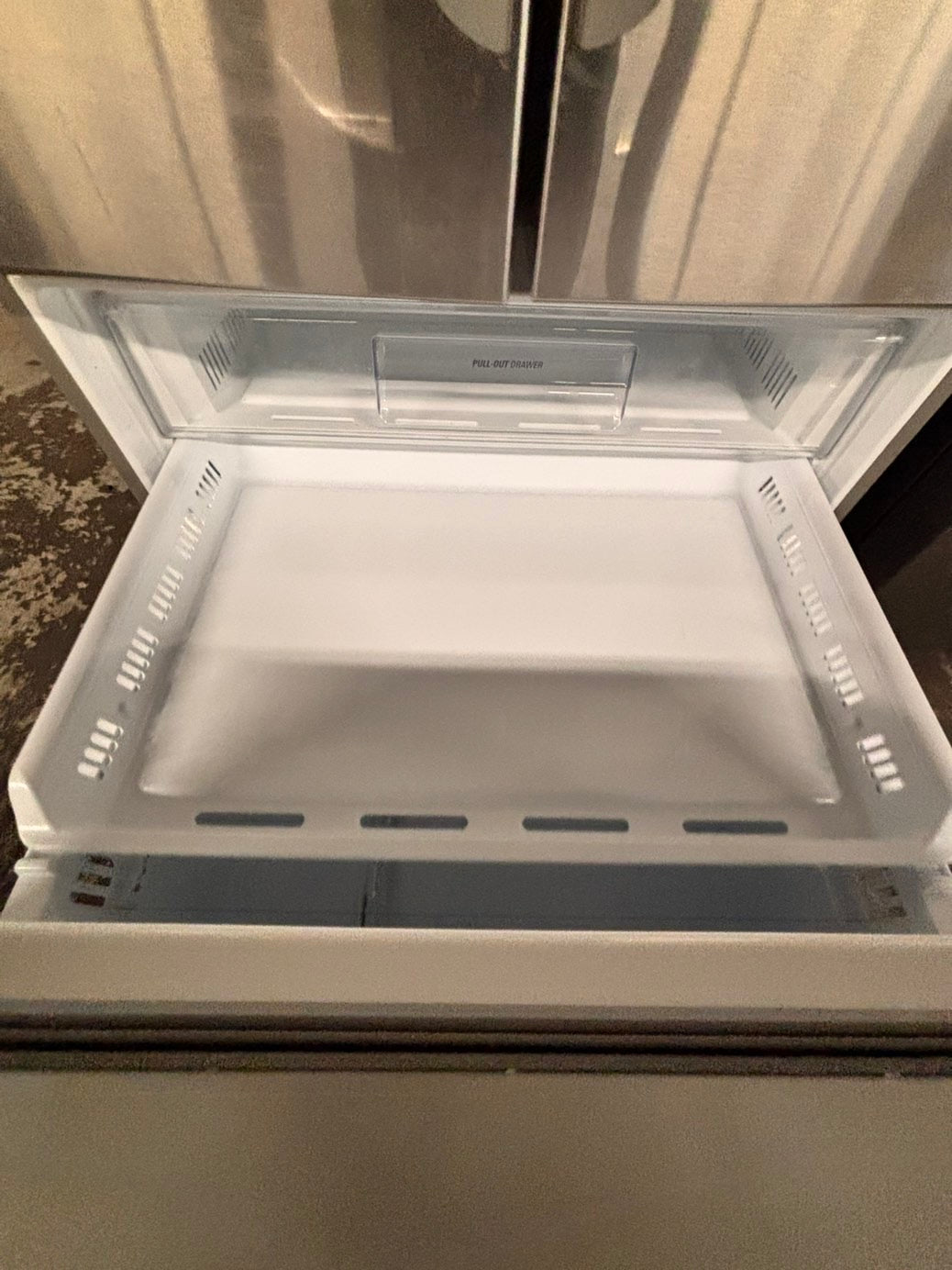 >LG  French door Refrigerator full size  stainless steel w/ ice water dispenser great condition 36" used-refurbished #KVT33ZB