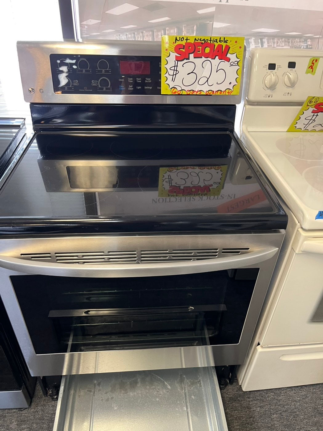 🔥Flash sale⚡️Lg electric range stainless 220v 5 burner warm zone convection bake roast broil steam clean Refurbished 30" #ELR09LL