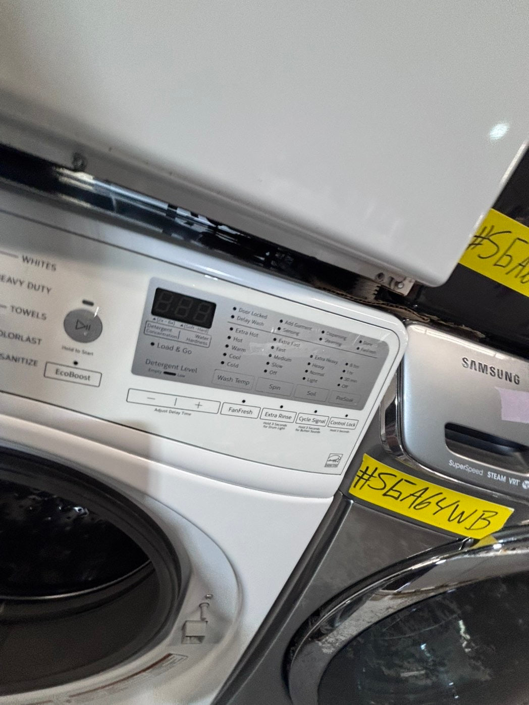 >*early July 4th special 🇺🇸whirlpool set electric 220v front load stackable or side by side - sensor dry in white color #ESSGEY2SET
