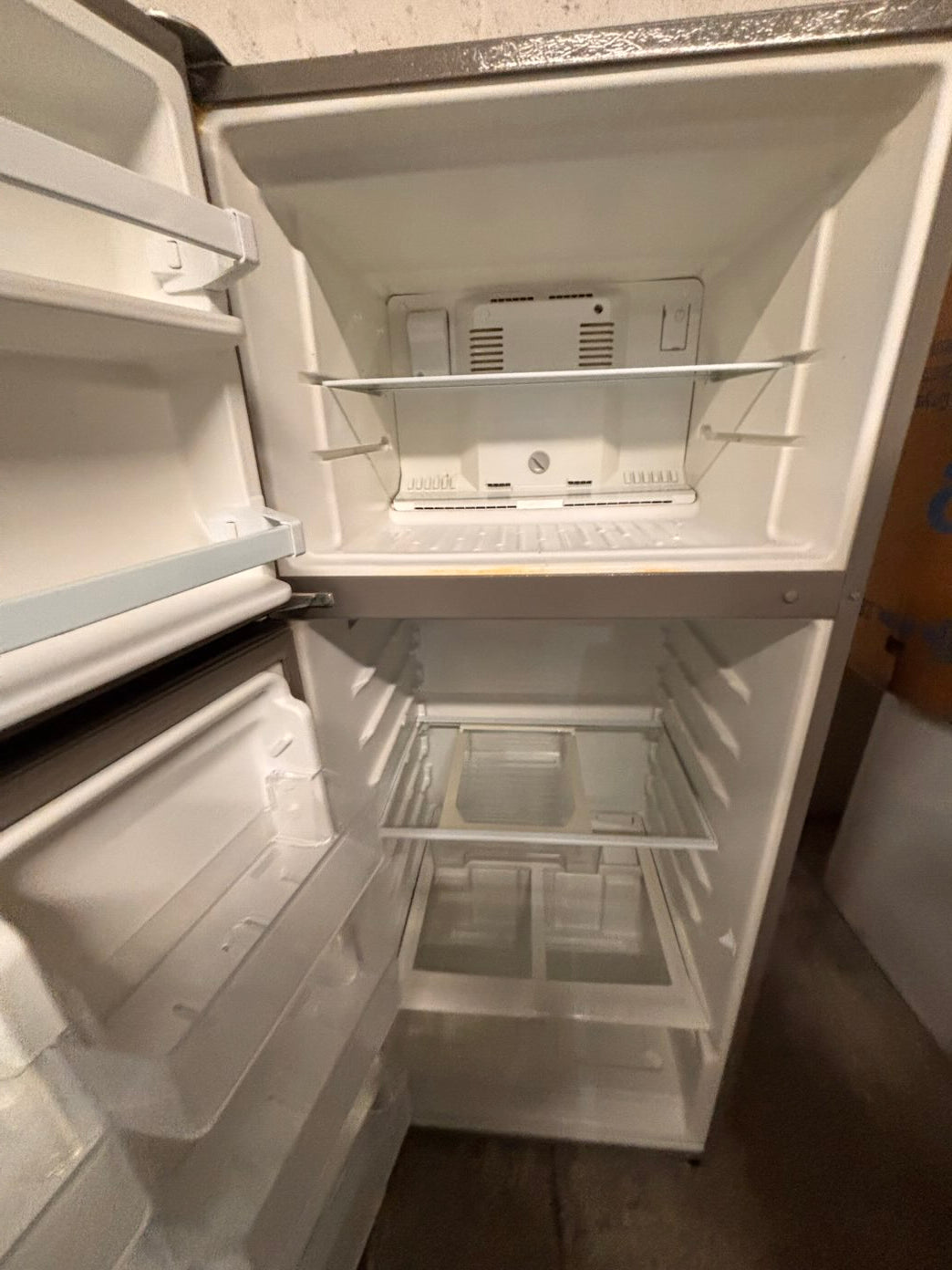 }}special 🔥28” whirlpool top freezer fridge stainless steel  used-refurbished working 💯  with warranty #FTW66ZB