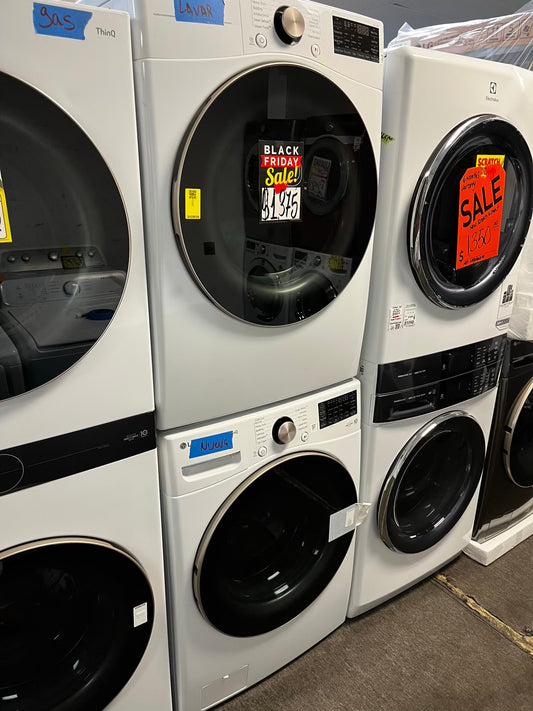 ⚡️SALE ~ New Open Box 📦 Scratch & Dent 4.5 cu. ft. Ultra Large Capacity Front Load Washer & 7.4 cu. ft. Ultra Large Capacity Smart Wi-Fi Enabled Front Load Electric Dryer with TurboSteam™ and Built-In Intelligence - in white | stock number #WD7491YL