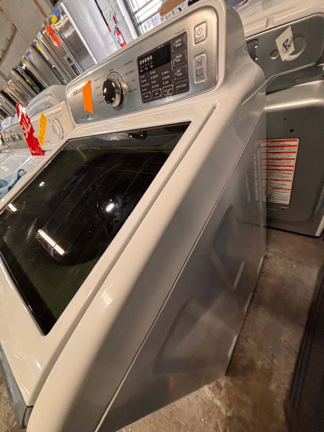 >*special 🔥Samsung white color , Top load washer  Large capacity stainless steel Drum used,refurbished #SAYZ882B