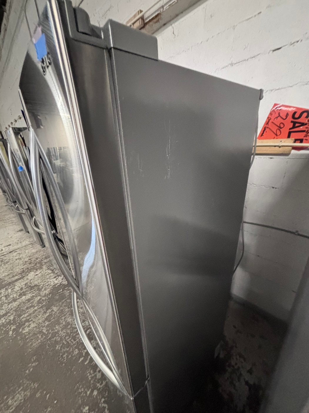 >LG French door Refrigerator counter depth stainless steel w/ ice water dispenser 36" #ARF31B
