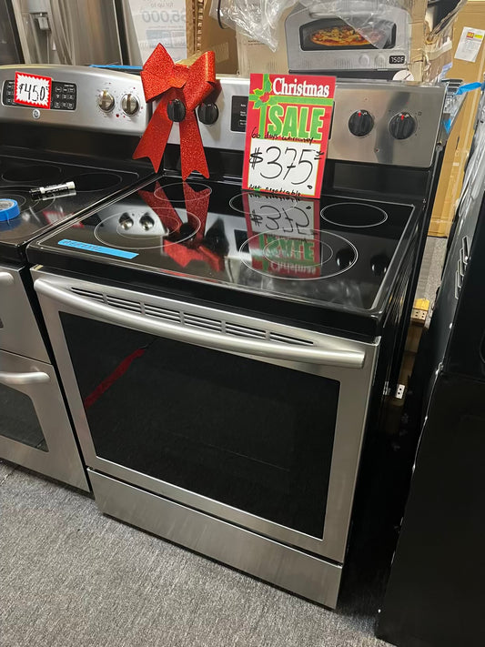 🎁Holiday Sale 🎄 Samsung electric 220v glass top range 5 burner Refurbished bake Broil self clean stainless steel 30" #ER739L