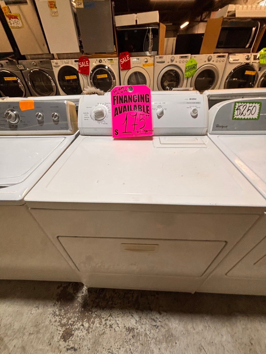 >*Sale🔥kenmore side x side large capacity electric 220v dryer  in white 27” Refurbished #KKED81B