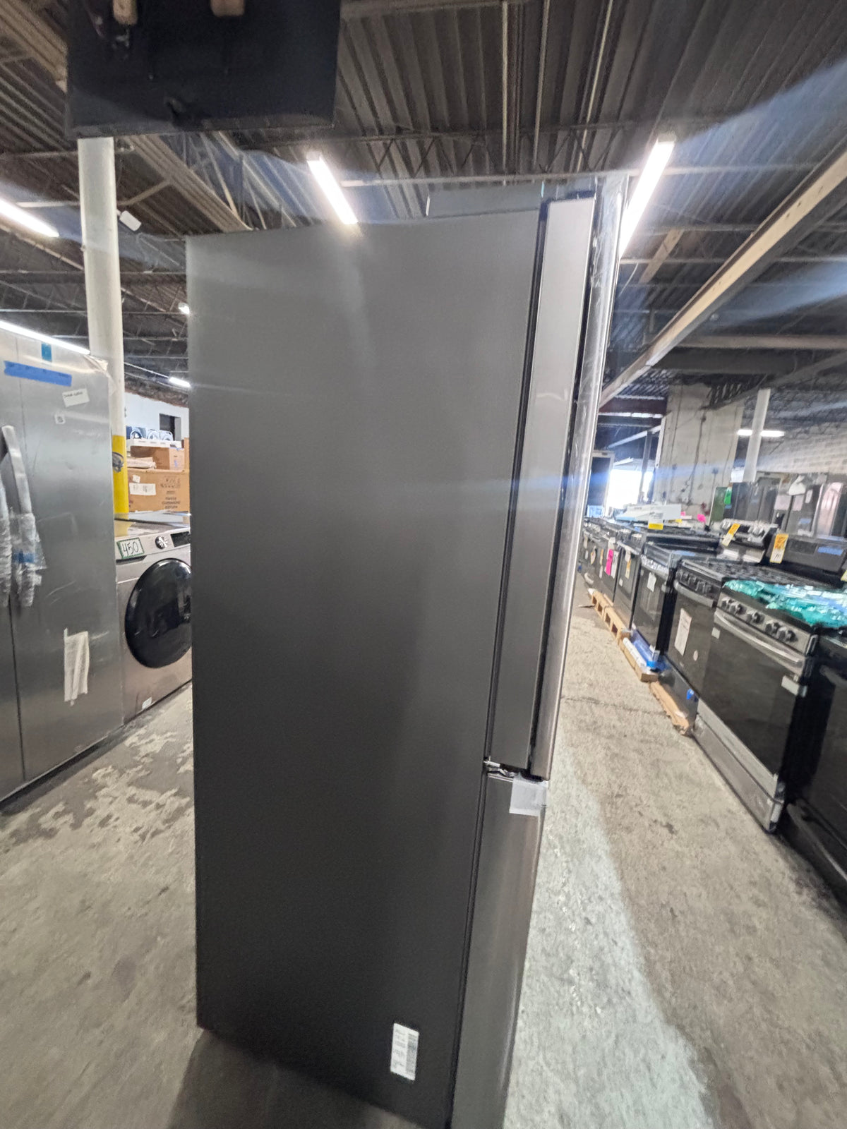 } New open box 📦 Samsung - 36 in. Wide Bespoke 23 Cu. Ft. 4-Door Flex French Door Counter Depth Refrigerator with Beverage Center - Stainless steel working 💯 with warranty #SCD23NB