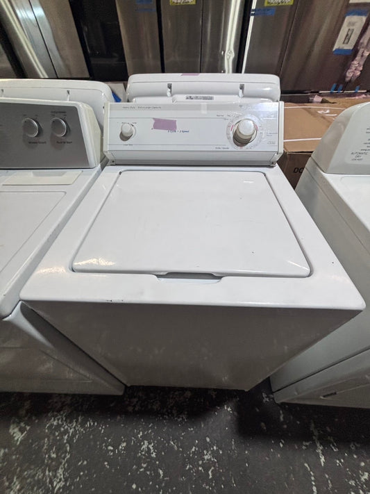 >*whirlpool Top load washing machine w agitator 24” in good condition,used-Refurbished #WZ17JKB
