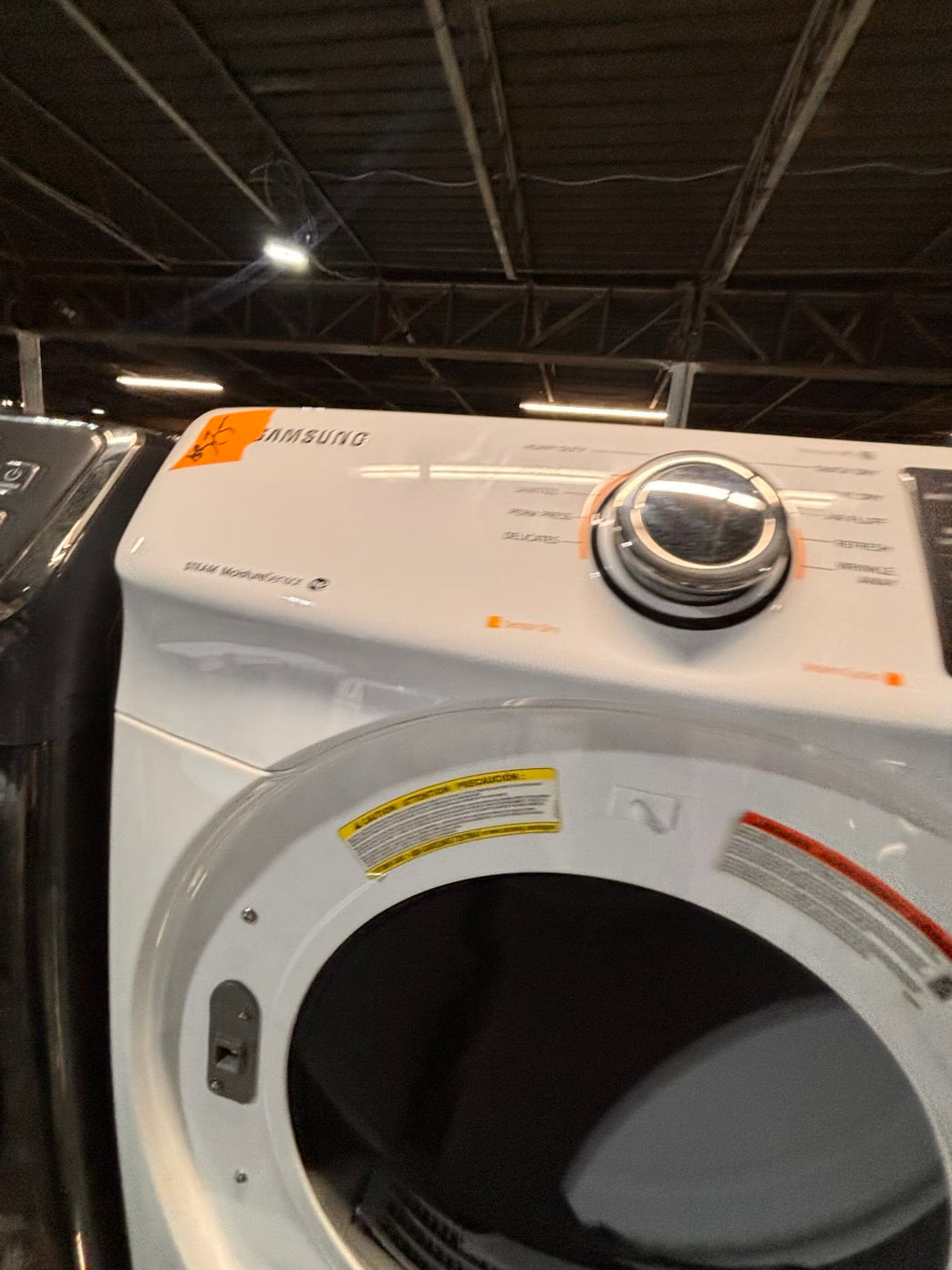 }} Samsung front load  washer large capacity& electric dryer steam set front load stackable or side by side white  27” in used-Refurbished working 💯 with warranty #SAX675ET