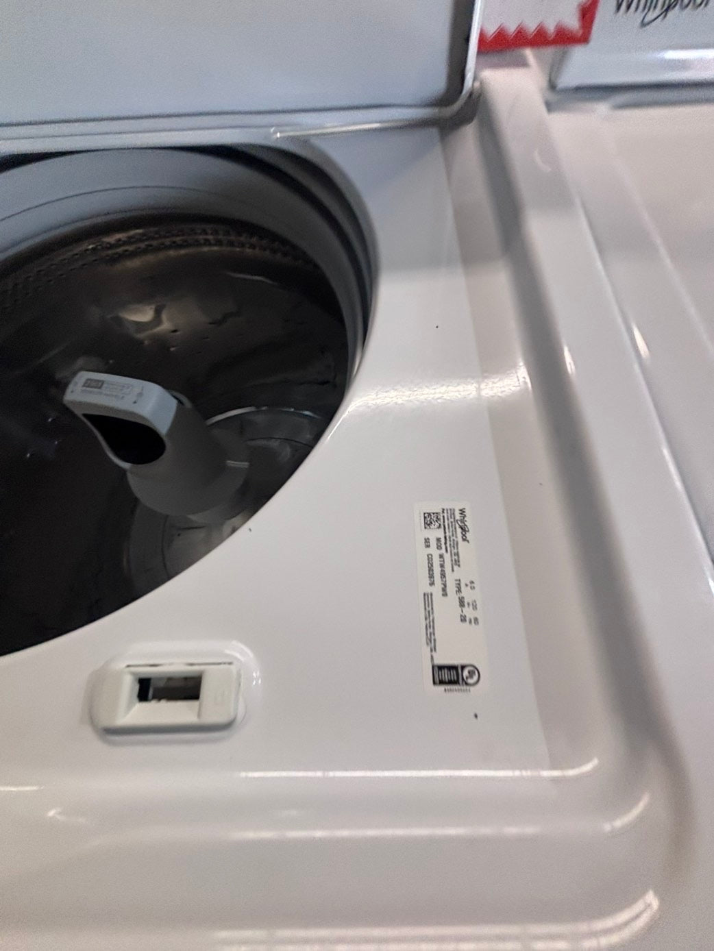 >*whirlpool top load washer large capacity with removable agitator  & electric dryer 220v  set top load side by side #MRM23YB