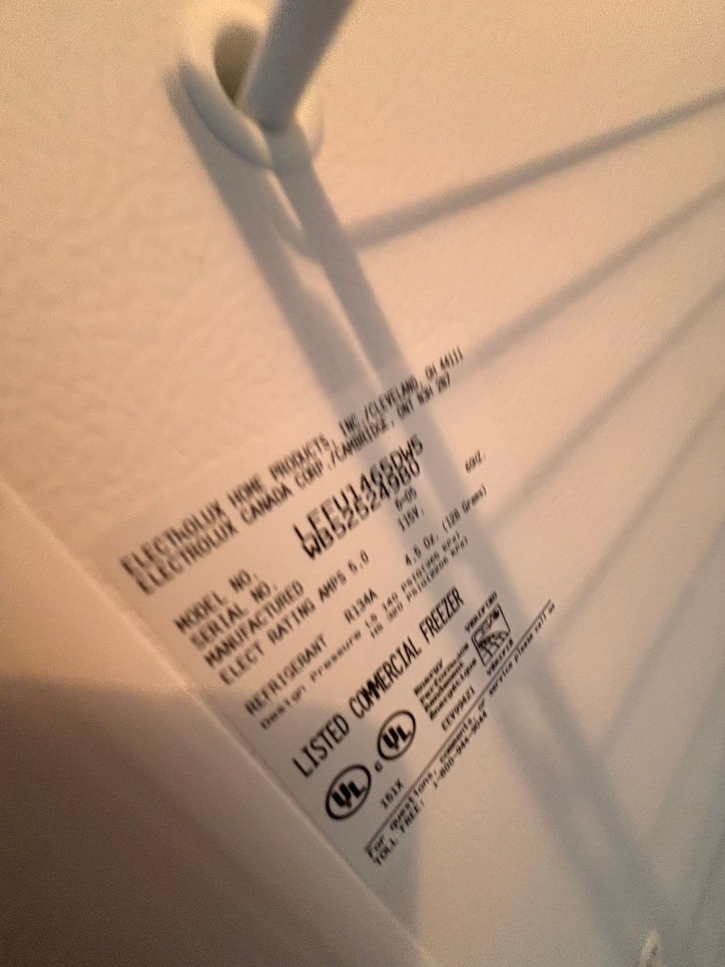 >*special 💥Frigidaire up-right freezer white 14.cu.ft Refurbished-used #FKU2114B