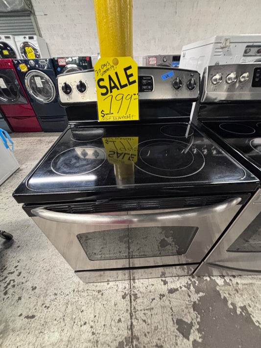 Special sale🔥clearance 🔥glass top electric range 220v 4 burners stainless steel,used refurbished #ELZ775B