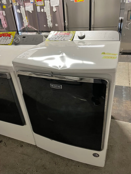 - Open Box 📦 scratch & dent - Maytag GAS dryer jumbo size large capacity in white #ED404FB