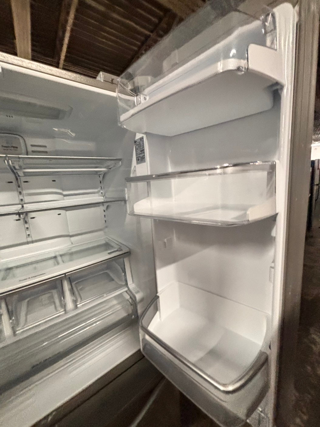 >sale🔥LG  French door Refrigerator counter depth stainless steel w/ ice water dispenser great condition 36" used-refurbished #KVAW24B