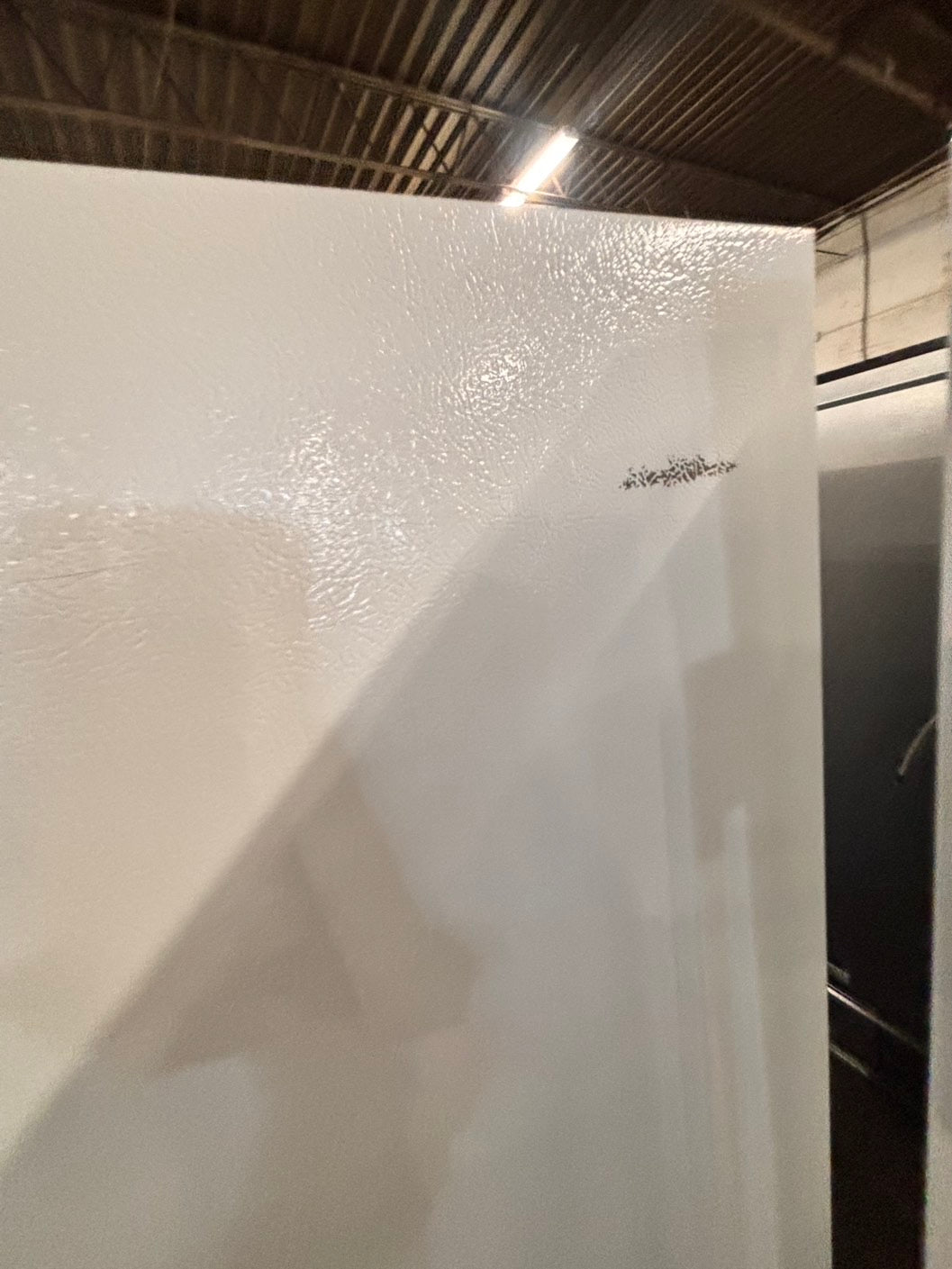 >28”Ge top freezer fridge white used-refurbished #ZZFL81B