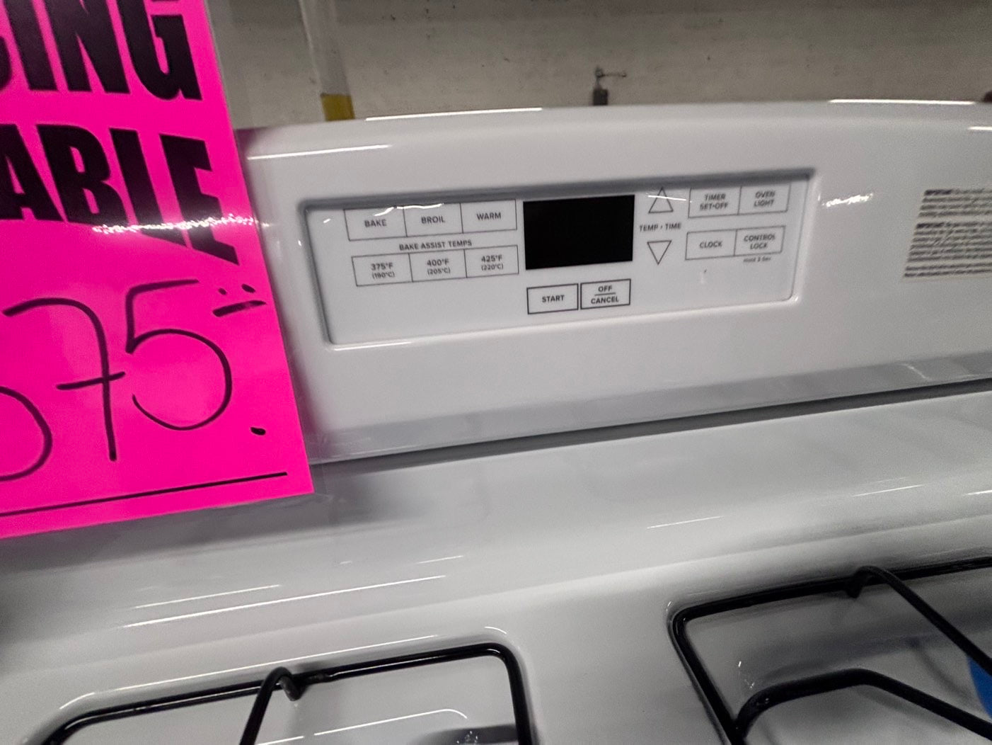 >Amana Gas range 4 burner bake broil Hi/Lo self clean in white used-Refurbished 30” #GER577L