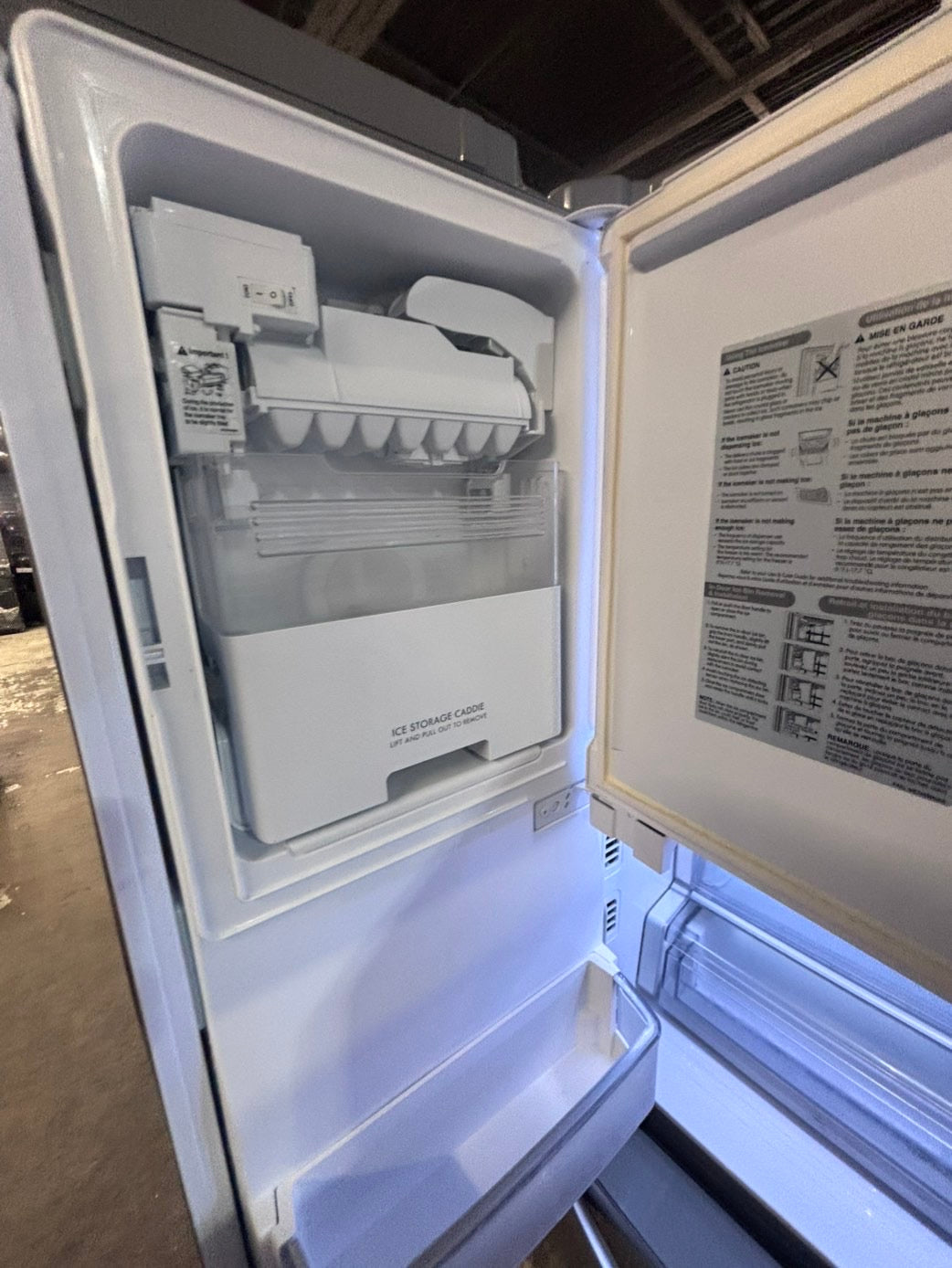 >>special price🔥Kenmore French door Refrigerator counter depth stainless steel w/ ice water dispenser great condition 36" used-refurbished #KMF1V4B