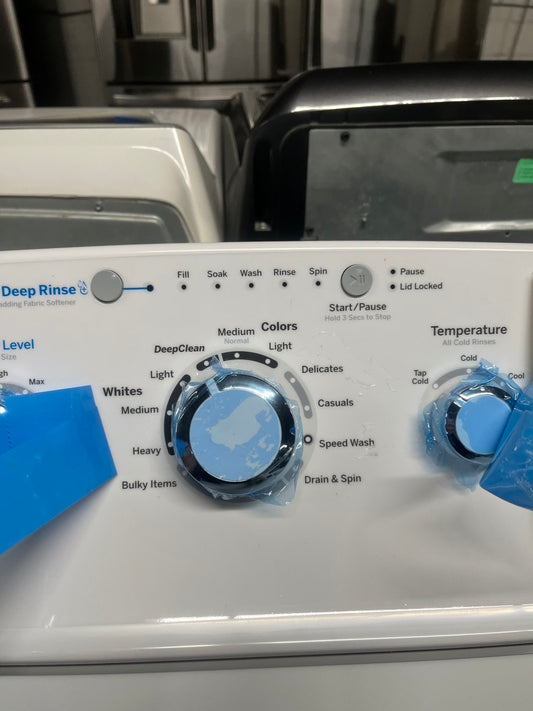 *- Open Box 📦 GE Top load washer Stainless steel Drum with Agitator Medium ( 4.0-cu ft ) Top-Load Washer ( White ) #GE4023B