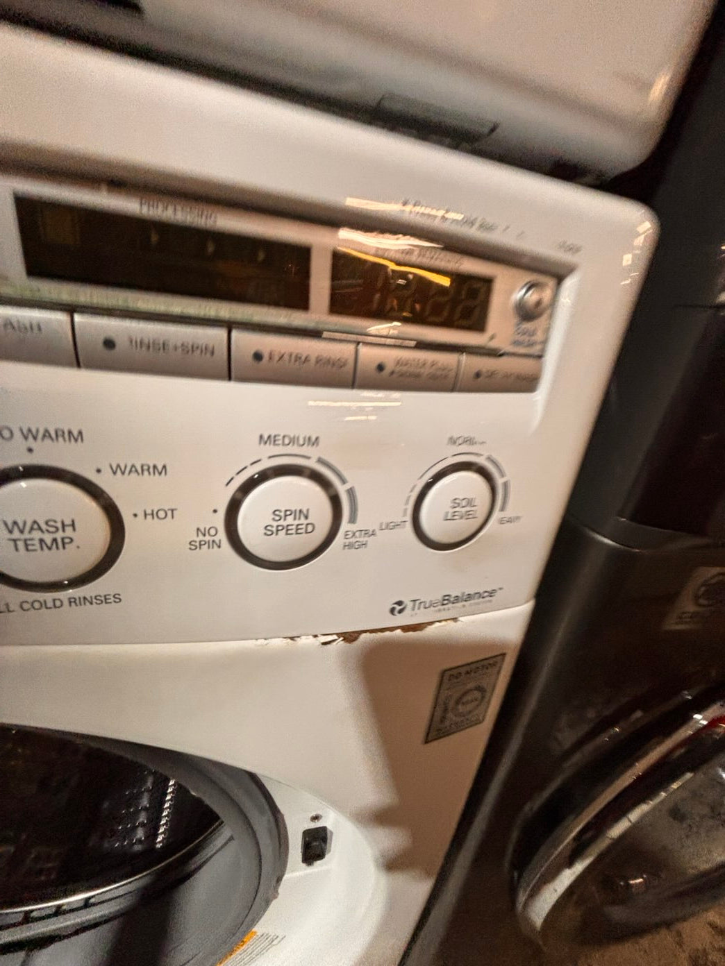 }}LG electric washer large capacity& dryer steam set front load stackable or side by side white  27” in used-Refurbished working 💯 with warranty #SFXV5ET