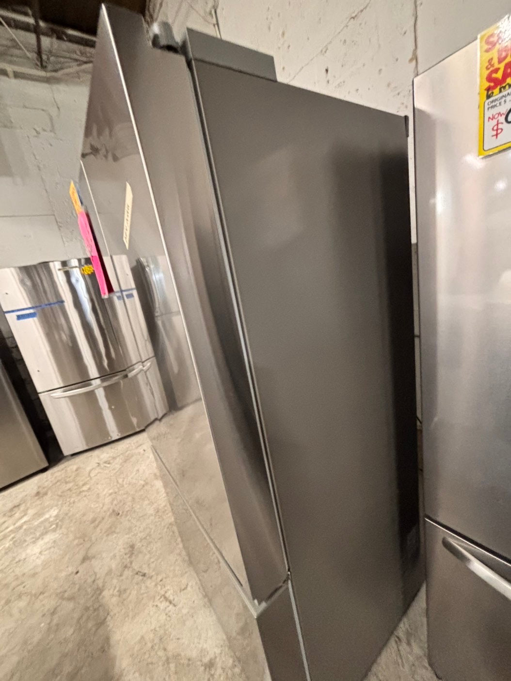 > LG new open box 📦 costumer return 27 cu. ft. SMART Counter Depth MAX French Door Refrigerator with Ice and Water inside ADA Comp in PrintProof Stainless Steel #RLIOAB