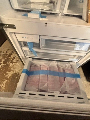 >frigidaire Open box 📦 New S/d 31.5 in. 18 cu. ft. Counter Depth French Door Refrigerator in Fingerprint-Resistant Stainless Look       #RNZG18LL