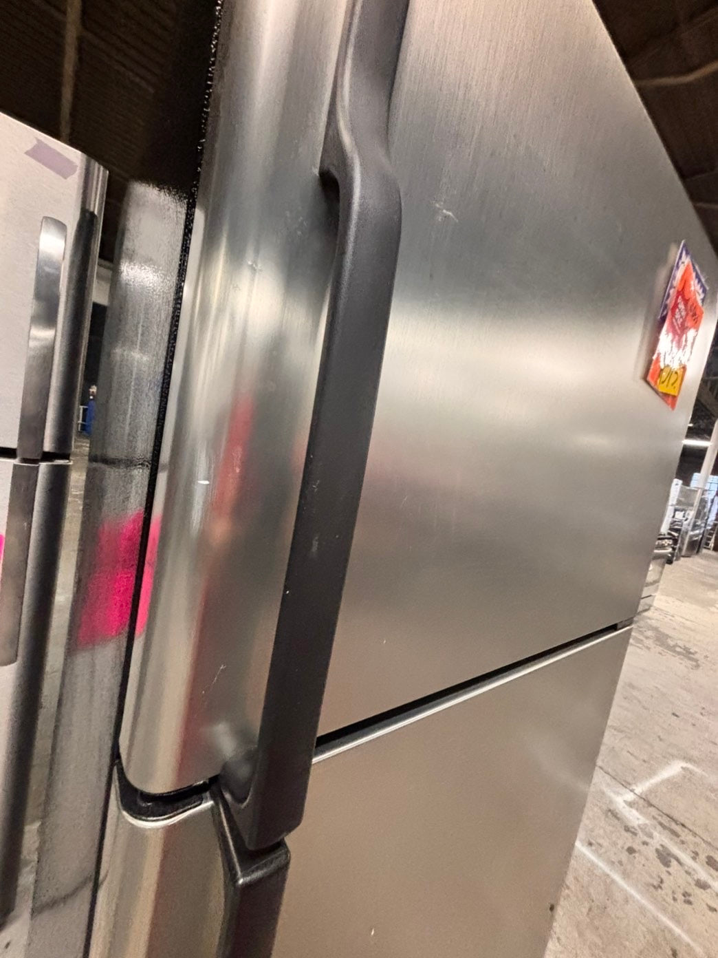 >special🔥GE black 30” Top freezer fridge with ice maker black    used-refurbished #RFX2FB