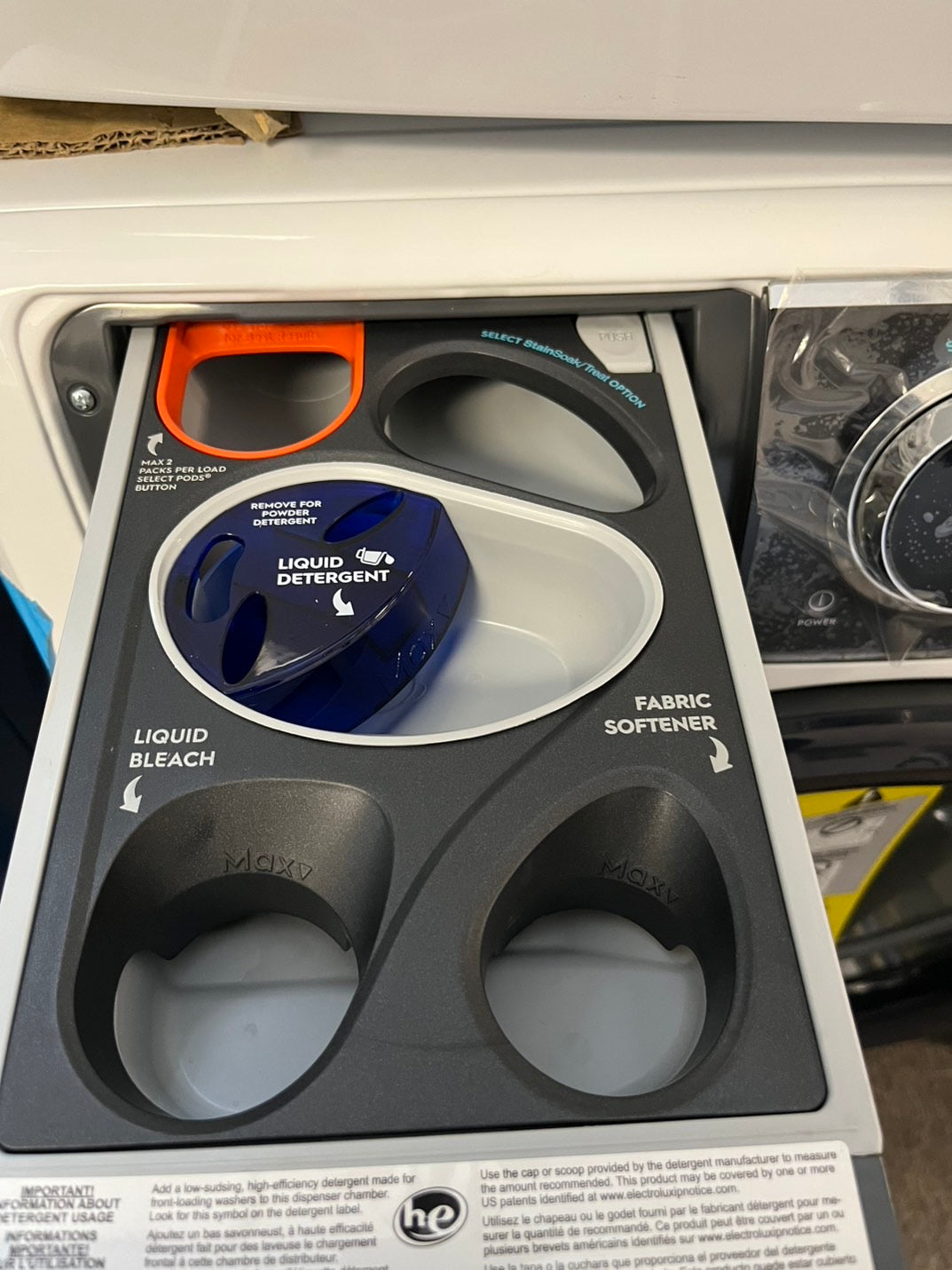 🎉🎉🥳=Electrolux New scratch&Dent open box front load washer& dryer set large capacity energy start , steam in white mix&match set    #WMSET94BL