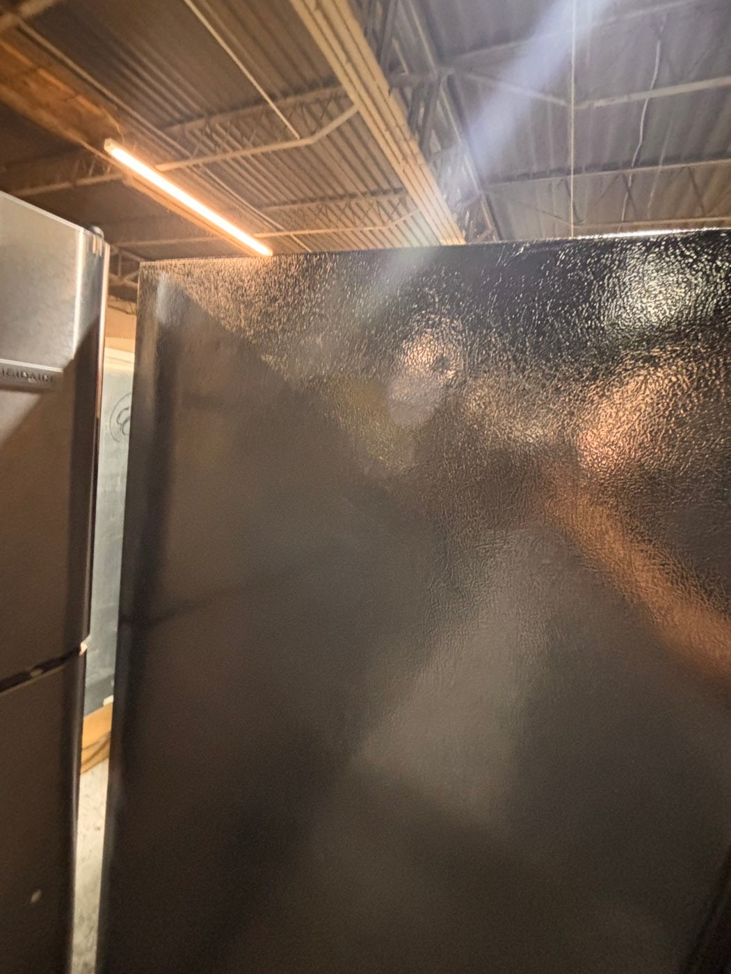 >*frigidaire  top freezer refrigerator stainless steel used-refurbished 30"x 681/2h #RFF21RB