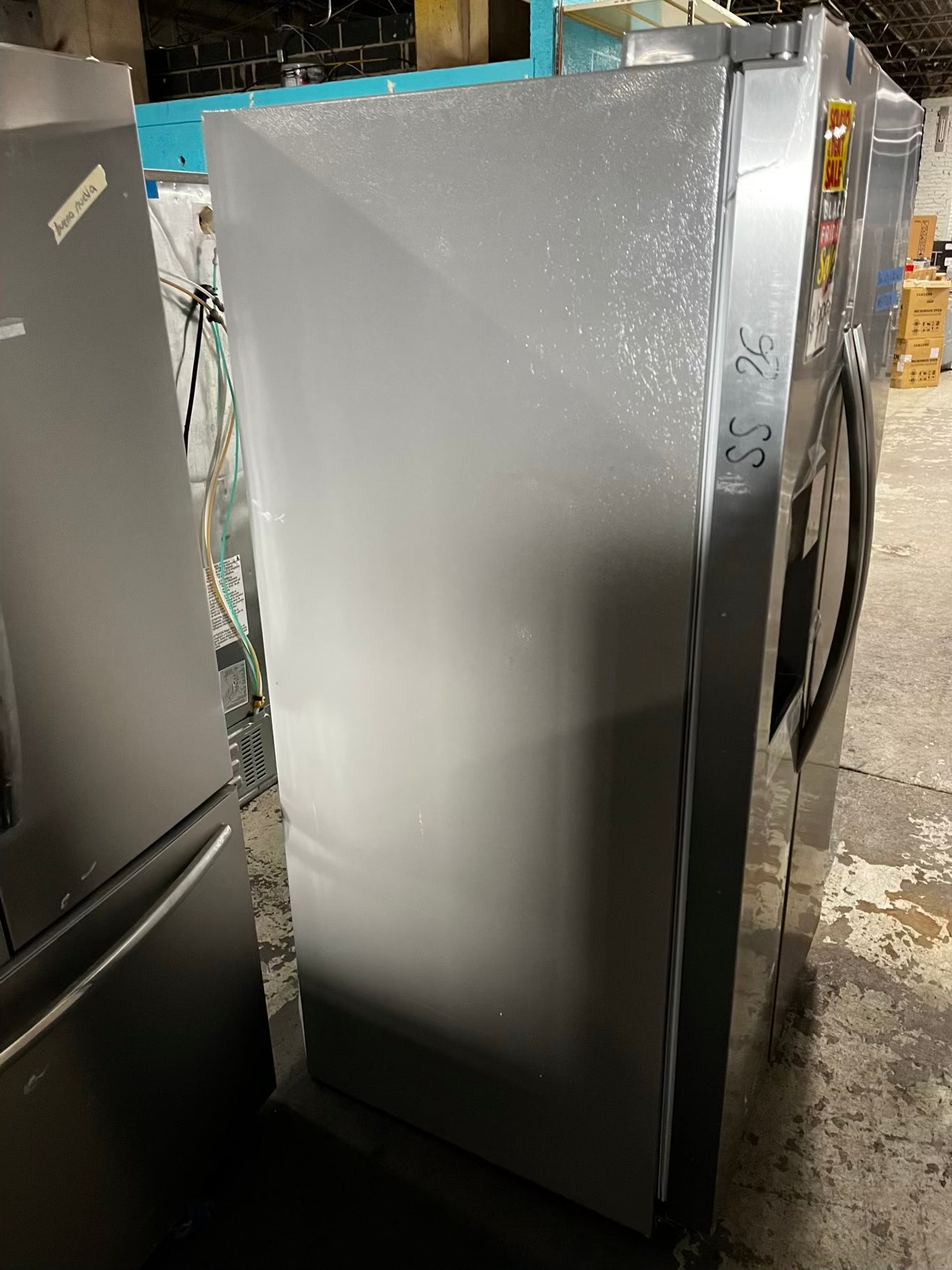 ~ Open Box 📦 | scratch & dent Frigidaire side x side  refrigerator w/ice water dispenser stainless steel 36" #RF8731DB