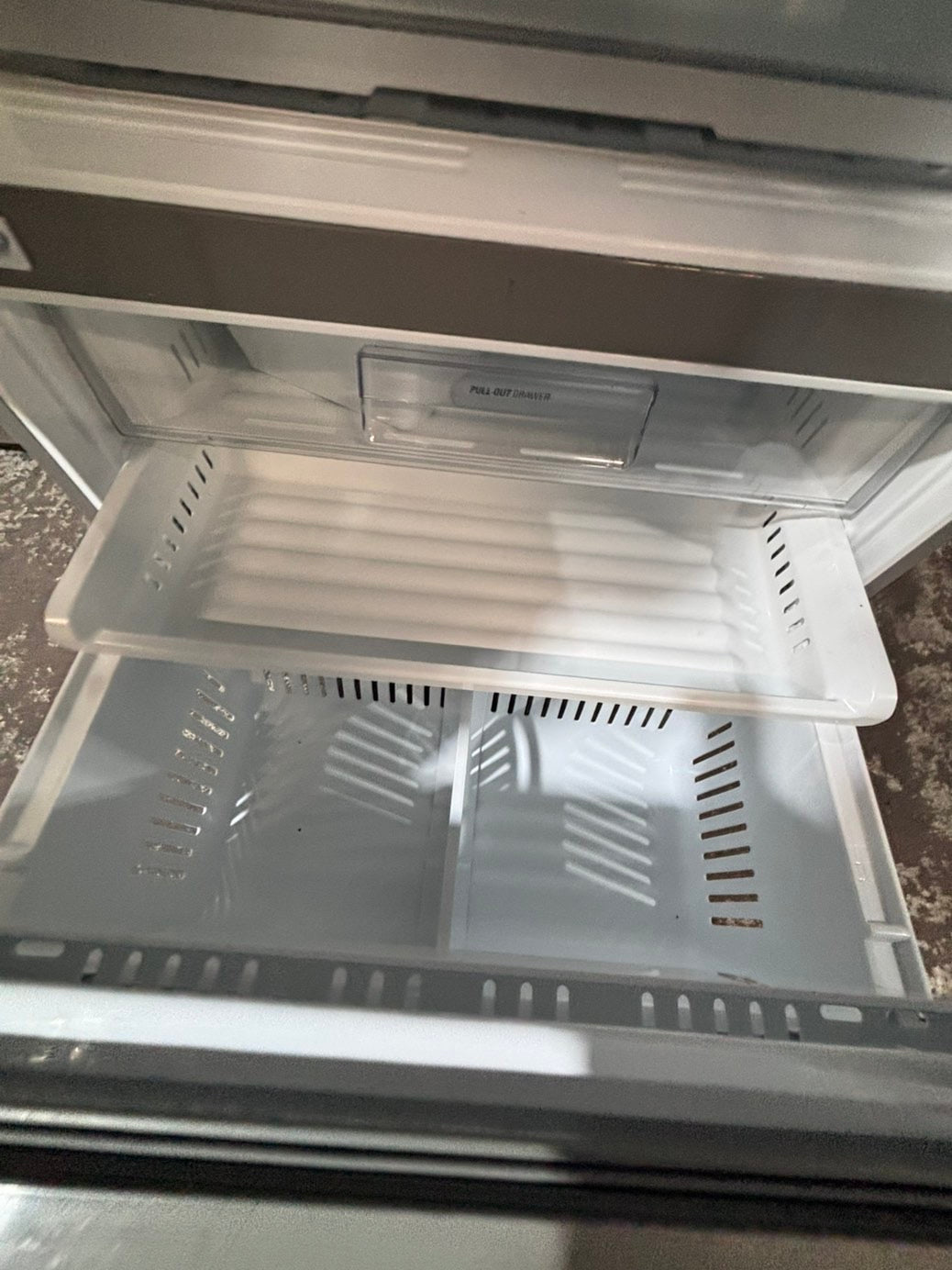 >>special price 💥LG  French door Refrigerator counter depth stainless steel w/ ice water dispenser great condition 36" used-refurbished #KVVF14B