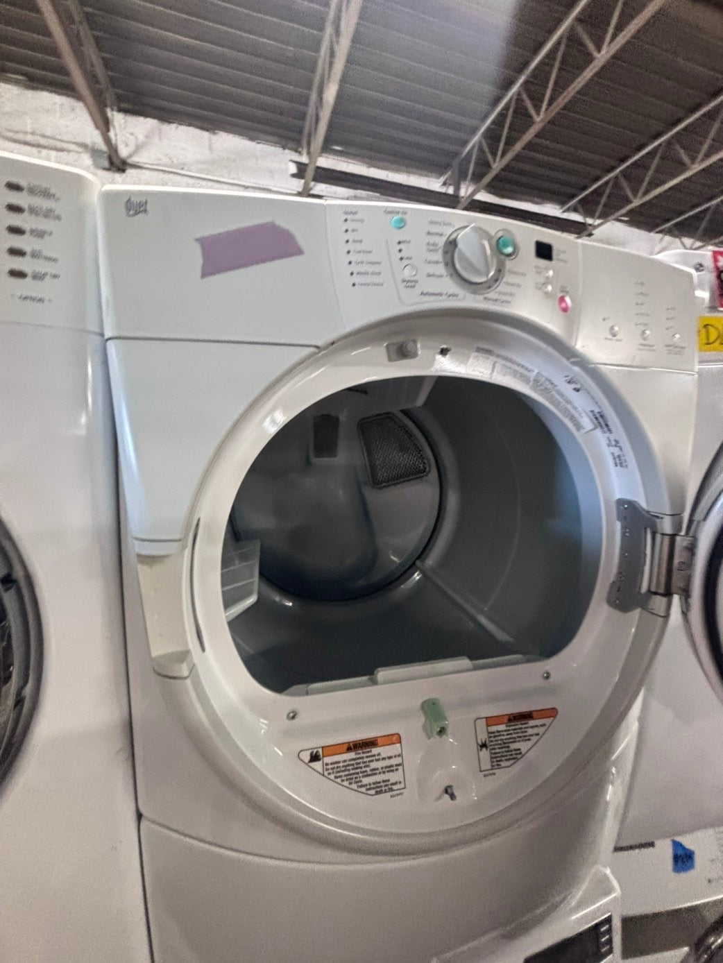 >*sale🔥whirlpool front load stackable electric 220v dryer in white  color used-refurbished 27" #DS999NB