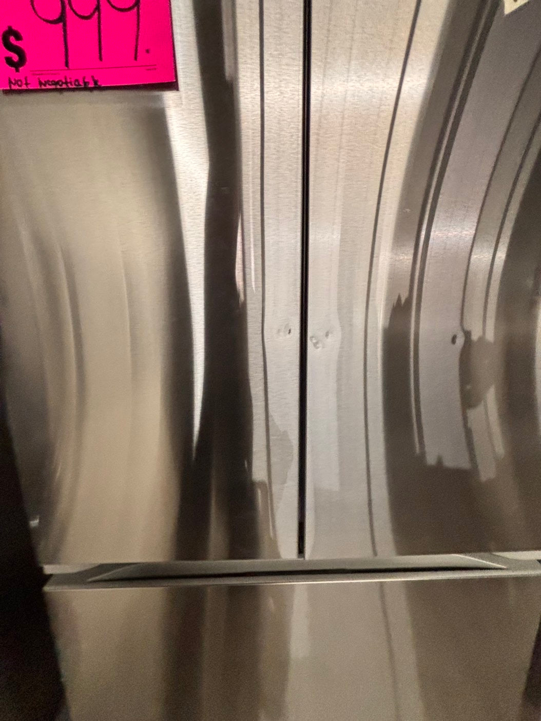 > LG new open box 📦 costumer return 27 cu. ft. SMART Counter Depth MAX French Door Refrigerator with Ice and Water inside ADA Comp in PrintProof Stainless Steel #RLIOAB
