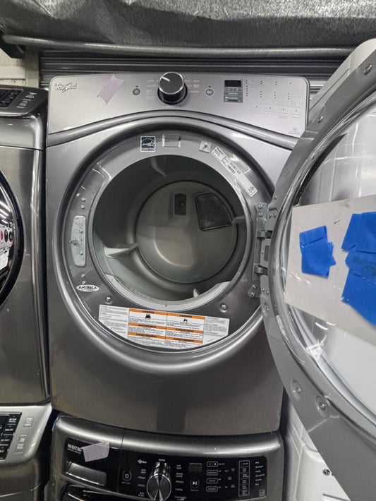 >*special 🔥mix & match Maytag  washer large capacity & whirlpool dryer set electric 220v front load stackable or side by side - sensor dry in white  #MAQ4VBSET