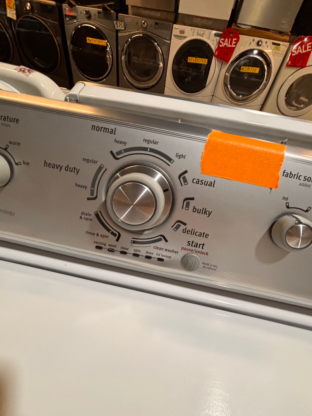 >*sale🎈maytag heavy duty Top load washing machine w out agitator 27" in good condition,used-Refurbished #TWMAW6B