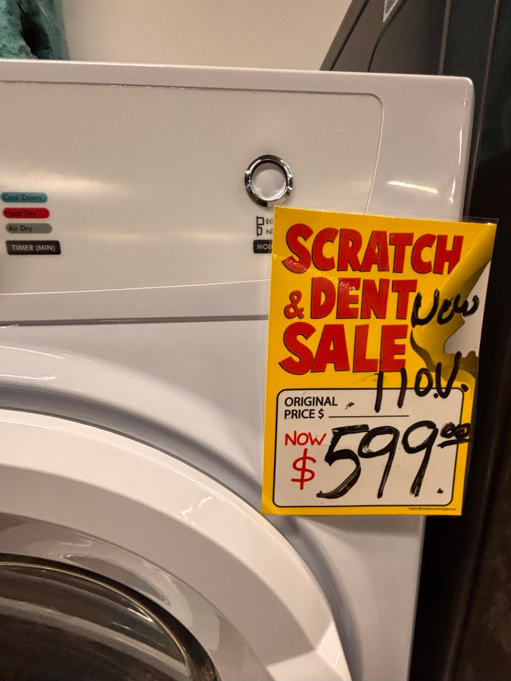 }} 24” Open Box 📦  110V regular 🔌  electric dryer in white color  with warranty , #G110GAB